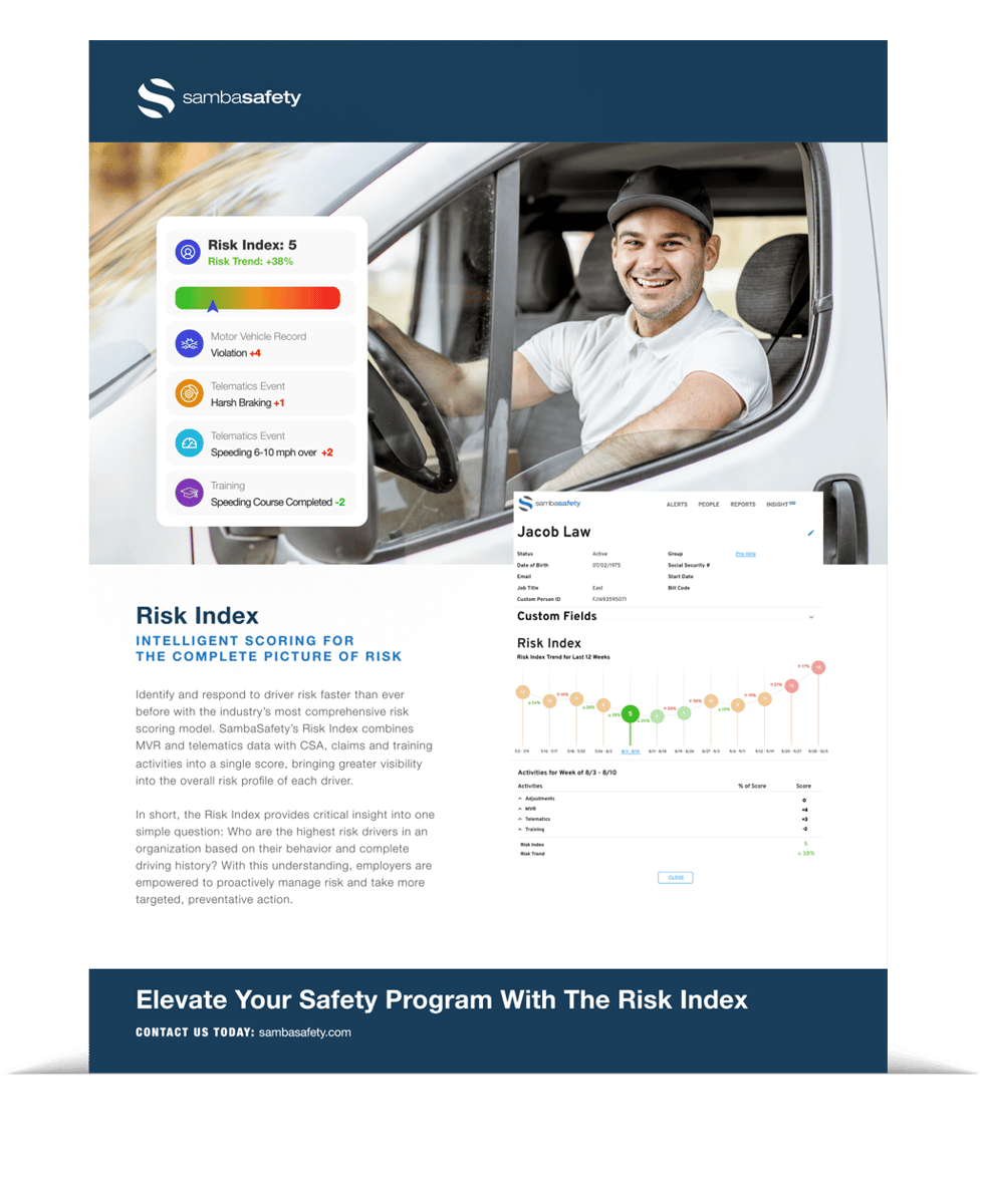 Meet the SambaSafety Risk Cloud