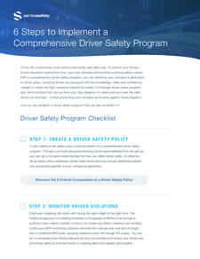 SambaSafety's fleet safety program template checklist