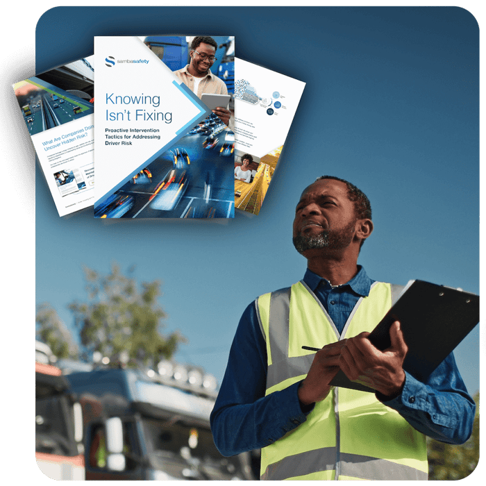 Driver safety professional assessing driver risk and intervening with risky drivers Driver safety professional assessing driver risk and intervening with risky drivers